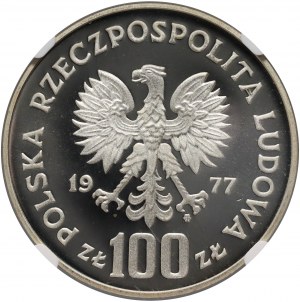 PRL, 100 złotych 1977, Ochrona środowiska - Brzana, próba, srebro