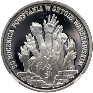 Troisième République, 300 000 zl 1993, 50e anniversaire du soulèvement du ghetto de Varsovie