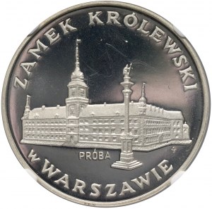 PRL, 100 zloty 1975, château royal de Varsovie, échantillon, argent