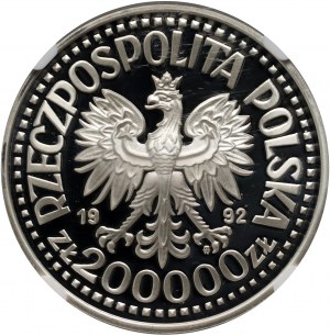 Third Polish Republic, 200000 zlotys 1992, Polish soldier on the fronts of World War II - Convoys 1939-1945