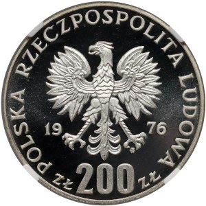 PRL, 200 złotych 1976, Igrzyska XXI Olimpiady, próba, srebro