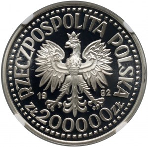 III RP, 200000 zl 1992, Władysław Warneńczyk - buste