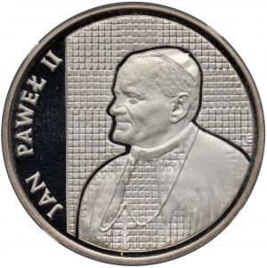 Polská lidová republika, 10000 zlotých 1989, Jan Pavel II., mozaika