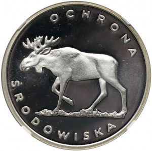 Volksrepublik Polen, 100 Zloty 1978, Umweltschutz - Elch