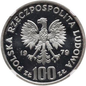 PRL, 100 zl. 1979, Ludvík Zamenhof, vzorek, stříbro