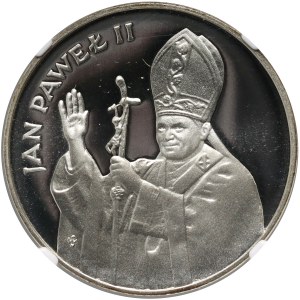 PRL, 10000 zloty 1987, Jean-Paul II, timbre miroir - PREUVE