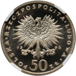 PRL, 50 złotych 1974, Fryderyk Chopin - rzadki rocznik