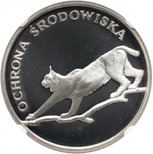 République populaire de Pologne, 100 zlotys 1979, Protection de l'environnement - Lynx