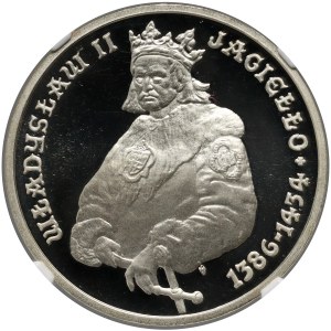 PRL, 5000 złotych 1989, Władysław II Jagiełło, półpostać