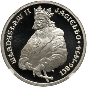 Repubblica Popolare di Polonia, 5000 zloty 1989, Władysław II Jagiełło, mezza cifra
