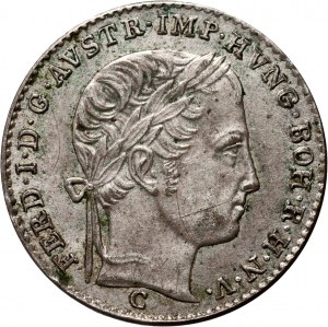 Rakúsko, Ferdinand I, 3 krajcary 1847 C, Praha