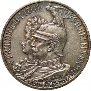 Deutschland, Preußen, Wilhelm II, 2 Mark 1901 A, Berlin, 200. Jahrestag des Königreichs Preußen