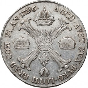 Österreich, Niederlande, Franz II., 1 Kronenthaler 1796 A, Wien