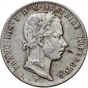 Österreich, Franz Joseph I., 1/4 Gulden 1861 V, Venedig