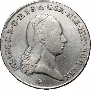 Rakousko, Nizozemsko, František II., 1 kronenthaler 1794 H, Günzburg