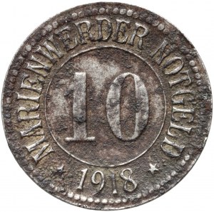 Marienwerder (Kwidzyn), 10 pfennigs 1918