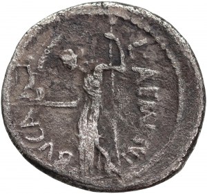 Rímska republika, Gaius Julius Caesar, portrétny denár 44 pred Kr., Rím