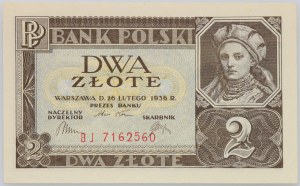 II RP, 2 zloty 26.02.1936, serie BJ