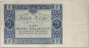II RP, 5 Zloty 02.01.1930, seltene Einzelbuchstabenserie Z.