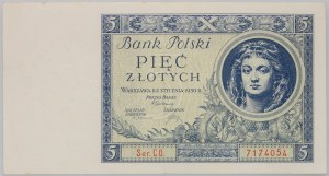 II RP, 5 zloty 02.01.1930, serie CD.