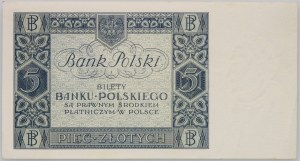 II RP, 5 złotych 02.01.1930, seria CD.