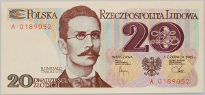 PRL, 20 zlotých 1.6.1982, prvá séria A