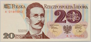People's Republic of Poland, 20 zloty 1.6.1982, first series A
