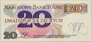 People's Republic of Poland, 20 zloty 1.6.1982, first series A