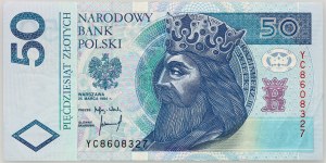 III RP, 50 zloty 25.3.1994, série de remplacement YC