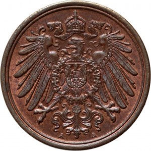 Německo, Wilhelm II, fenig 1912 A, Berlín