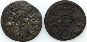 August III, gomme-laque 1763 Toruń, gomme-laque 1763 Elbląg