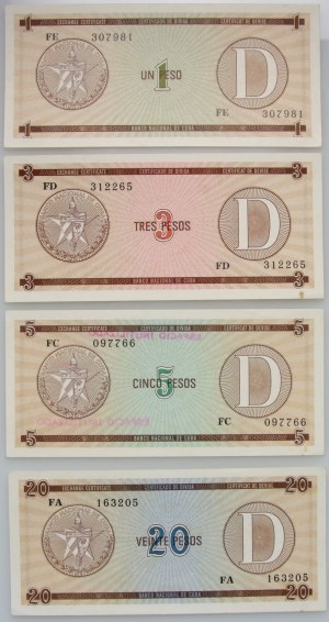 Cuba, 1-20 pesos senza data (1985) Serie D