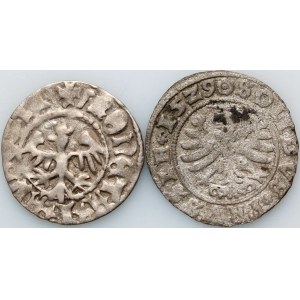 Jan Olbracht 1492-1501, półgrosz bez daty, Zygmunt I Stary, szeląg 1529, Toruń