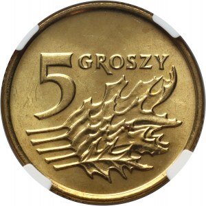 III RP, 5 groszy 1993, Varsavia