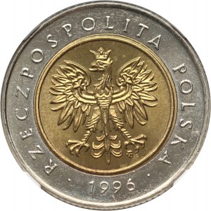 III RP, 5 zlotys 1996, Warsaw