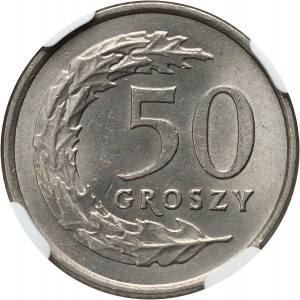 Third Republic, 50 pennies 1990, Warsaw