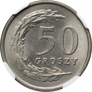 III RP, 50 groszy 1990, Varsovie