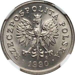 Third Republic, 50 pennies 1990, Warsaw