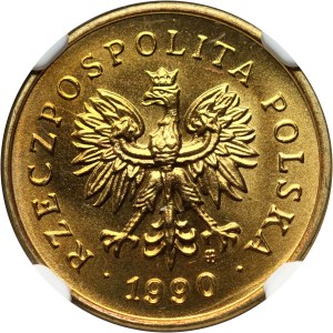 Third Republic, 2 pennies 1990, Warsaw