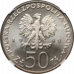 Poľská ľudová republika, 50 zlotých 1980, Bolesław I Chrobry