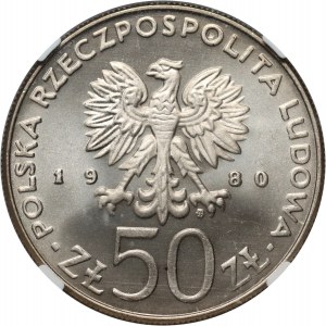 République populaire de Pologne, 50 zlotys 1980, Bolesław I Chrobry