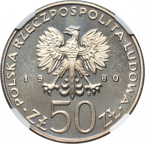 PRL, 50 złotych 1980, Kazimierz I Odnowiciel