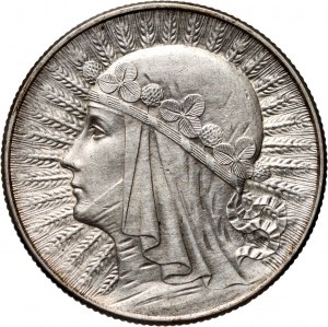 II RP, 5 złotych 1933, Warszawa, Głowa Kobiety