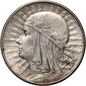 II RP, 5 złotych 1934, Warszawa, Głowa Kobiety