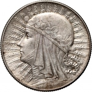 II RP, 5 zloty 1934, Varsovie, Tête de femme