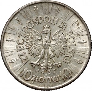 II RP, 10 złotych 1937, Warszawa, Józef Piłsudski