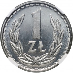 PRL, 1 zloty 1983, aluminum