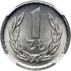 PRL, 1 zloty 1966, aluminum
