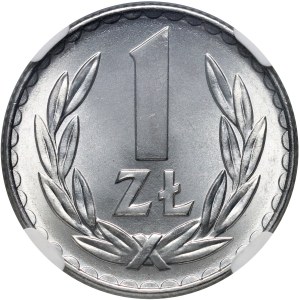 PRL, 1 Zloty 1975, ohne Münzzeichen