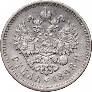 Russie, Nicolas II, rouble 1898 (АГ), Saint-Pétersbourg